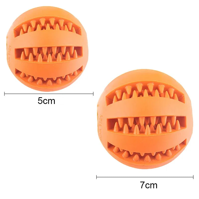 Interactive Rubber Dog Chew Ball