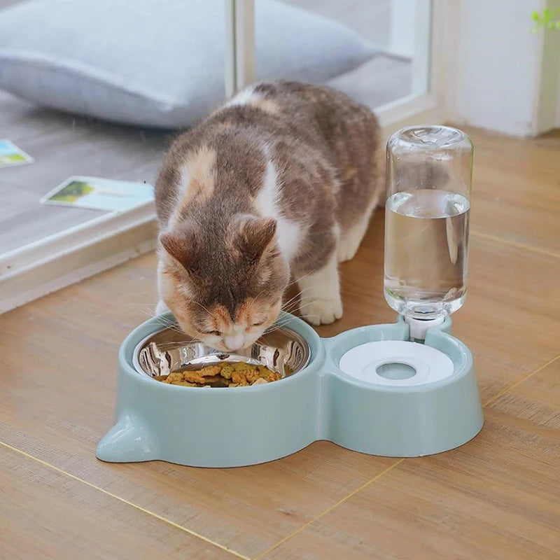 Automatic Pet Food & Water Feeder