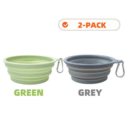 Collapsible Silicone Pet Travel Bowls