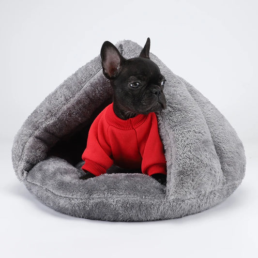 "Small Dog Bed Plush Sofa Basket"