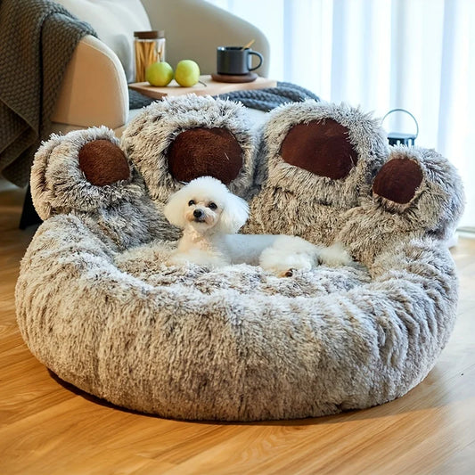 Cute Bear Paw Shape Pet Bed