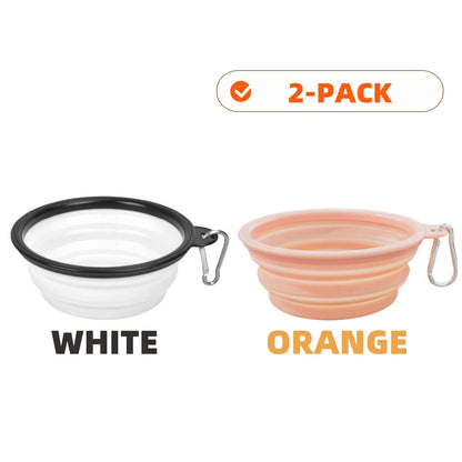 Collapsible Silicone Pet Travel Bowls