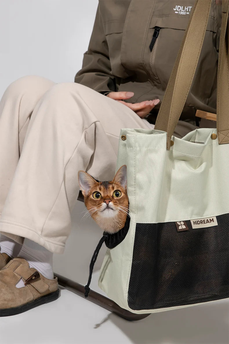 One Shoulder Canvas Pet Carrier Bag