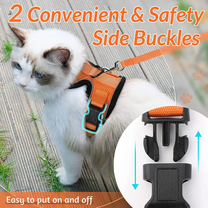 Escape Proof Cat Harness & Leash