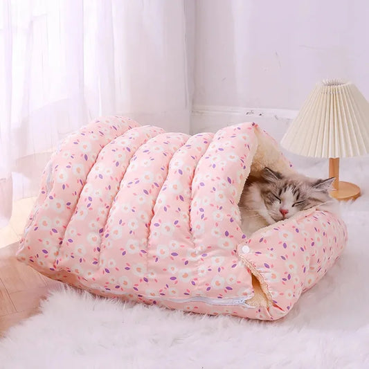 Warm Nest Cat Bed