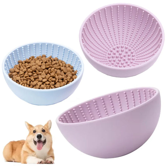 Slow Feeder Silicone Pet Bowl