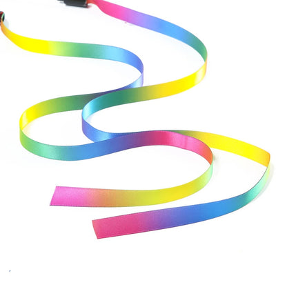 Rainbow Strips Cat Teaser Wand Toy