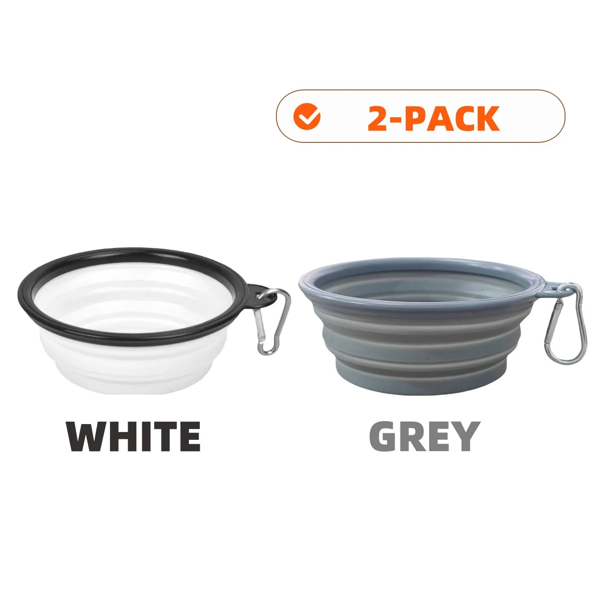 Collapsible Silicone Pet Travel Bowls