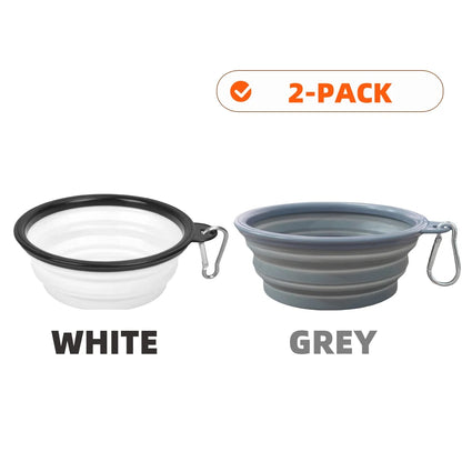 Collapsible Silicone Pet Travel Bowls