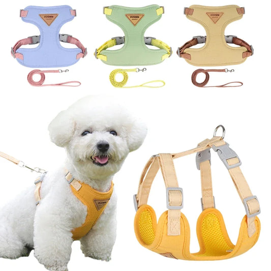 Breathable Puppy Harness & Leash Set