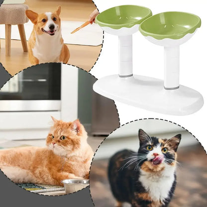 Adjustable Double Pet Feeding Bowl