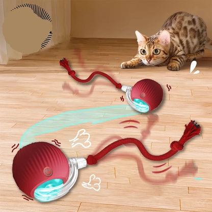 Automatic Rolling Cat Ball with Faux Tail