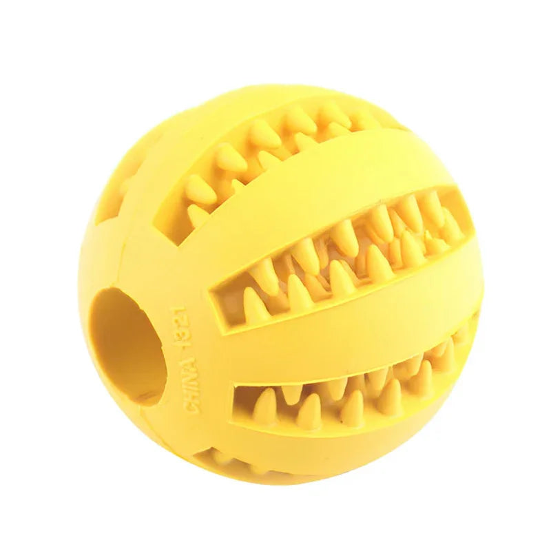 Interactive Rubber Dog Chew Ball