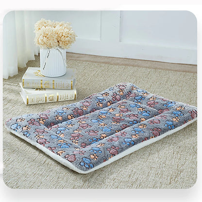 "Thickened Flannel Pet Bed Mat"