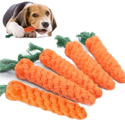 Carrot Shape Knot Toy for Pets