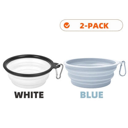 Collapsible Silicone Pet Travel Bowls