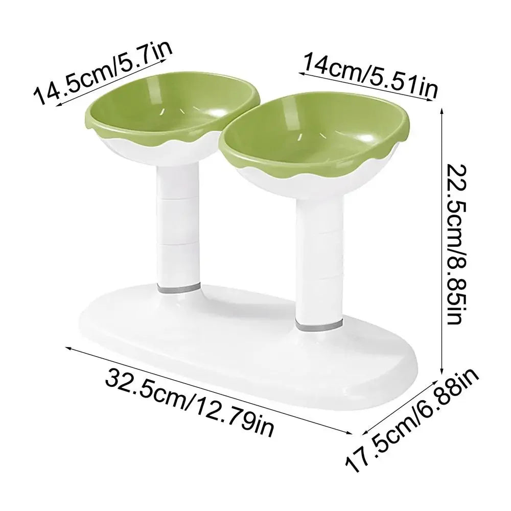 Adjustable Double Pet Feeding Bowl