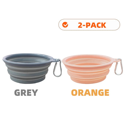 Collapsible Silicone Pet Travel Bowls