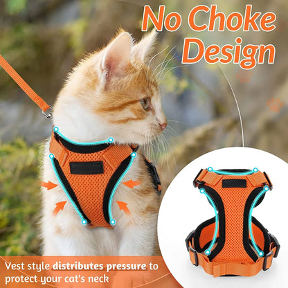 Escape Proof Cat Harness & Leash