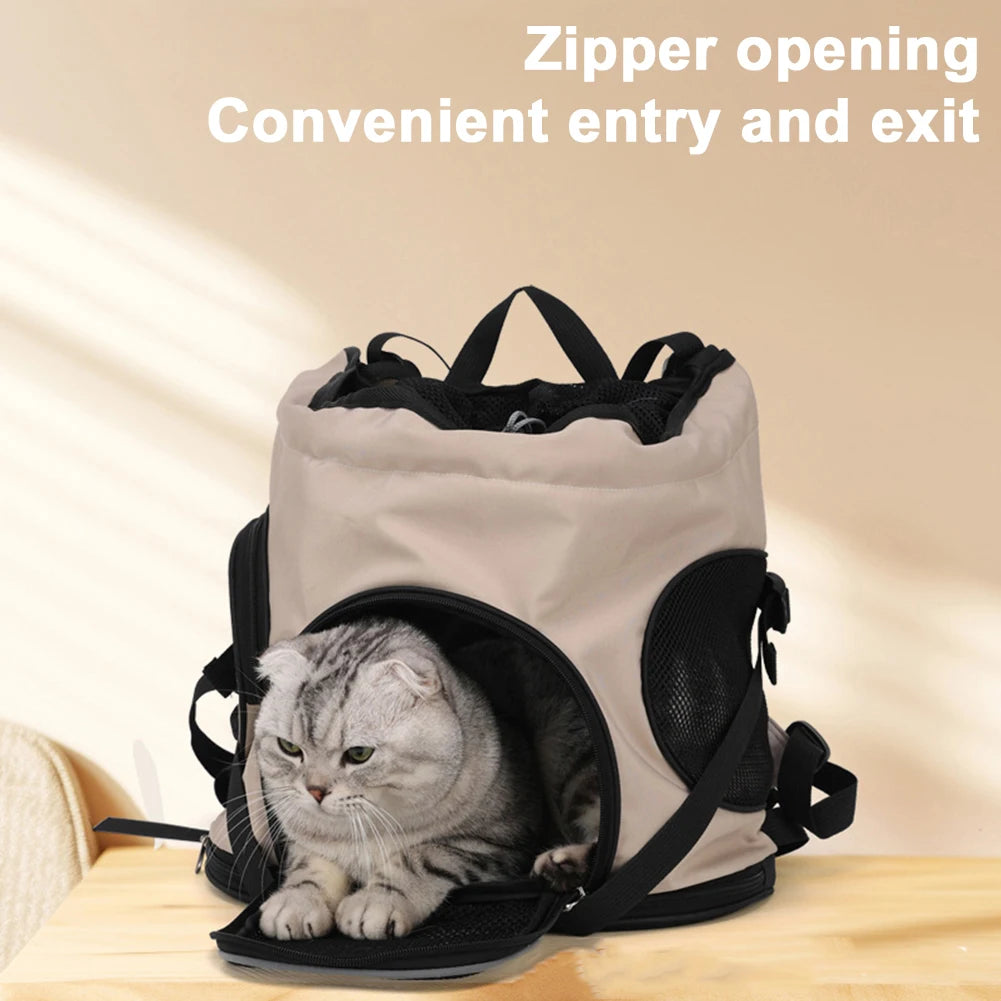 Portable Breathable Mesh Pet Carrier Bag