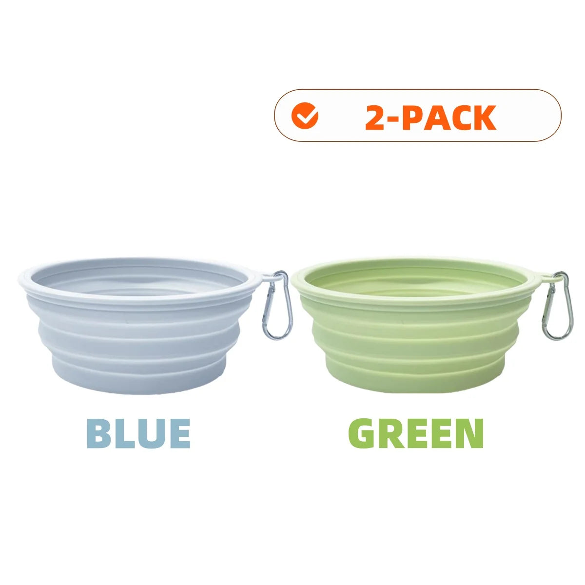 Collapsible Silicone Pet Travel Bowls