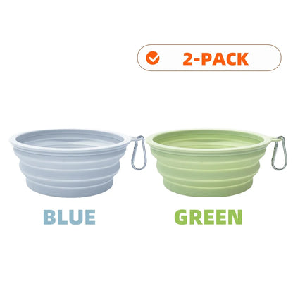 Collapsible Silicone Pet Travel Bowls