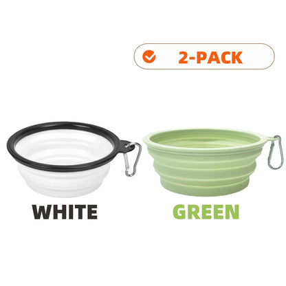 Collapsible Silicone Pet Travel Bowls