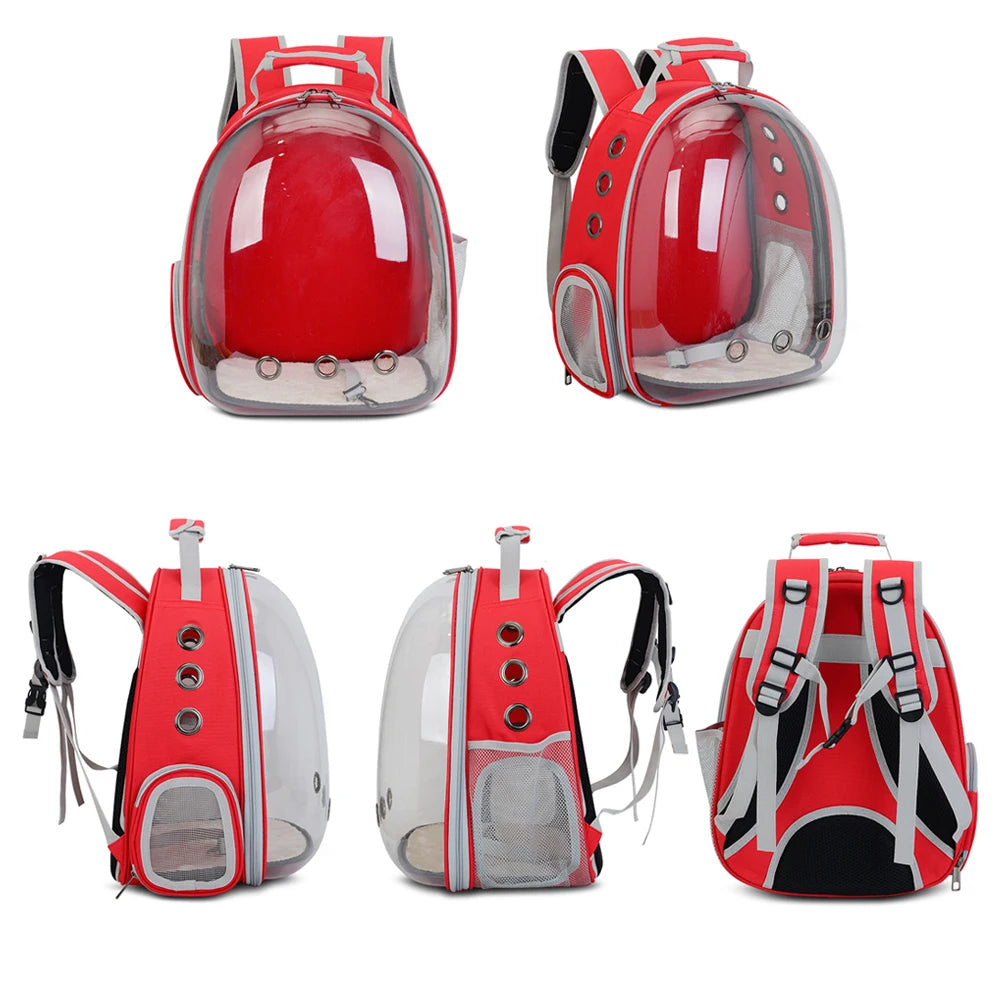 Breathable Transparent Space Capsule Pet Backpack