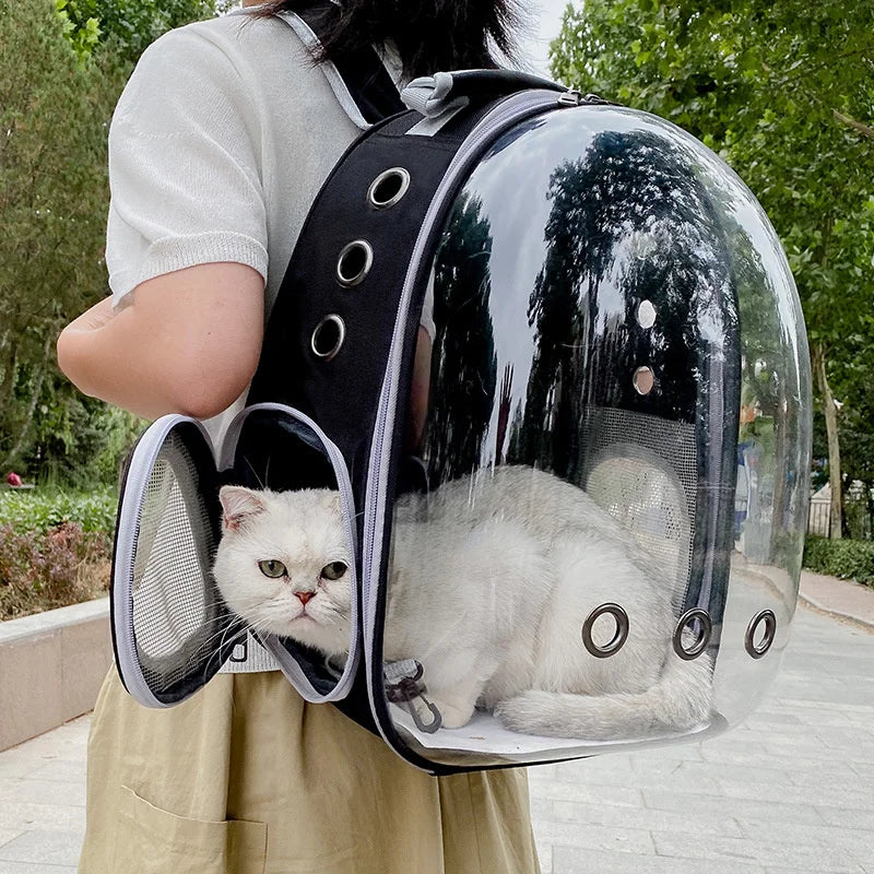 Breathable Transparent Space Capsule Pet Backpack