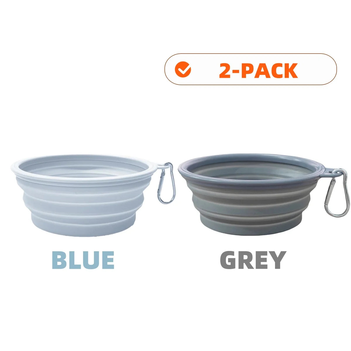 Collapsible Silicone Pet Travel Bowls