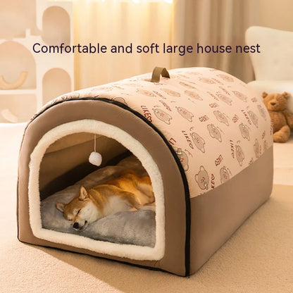 Big Winter Dog Nest Removable Bed