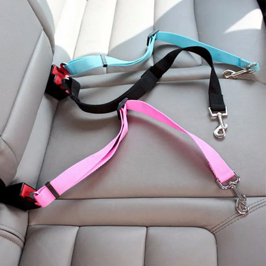 Adjustable Pet Car Seat Belt and Harness