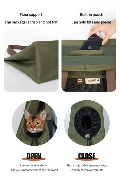 One Shoulder Canvas Pet Carrier Bag