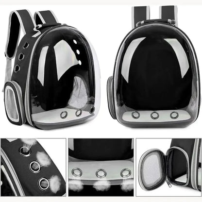 Transparent Space Capsule Pet Backpack