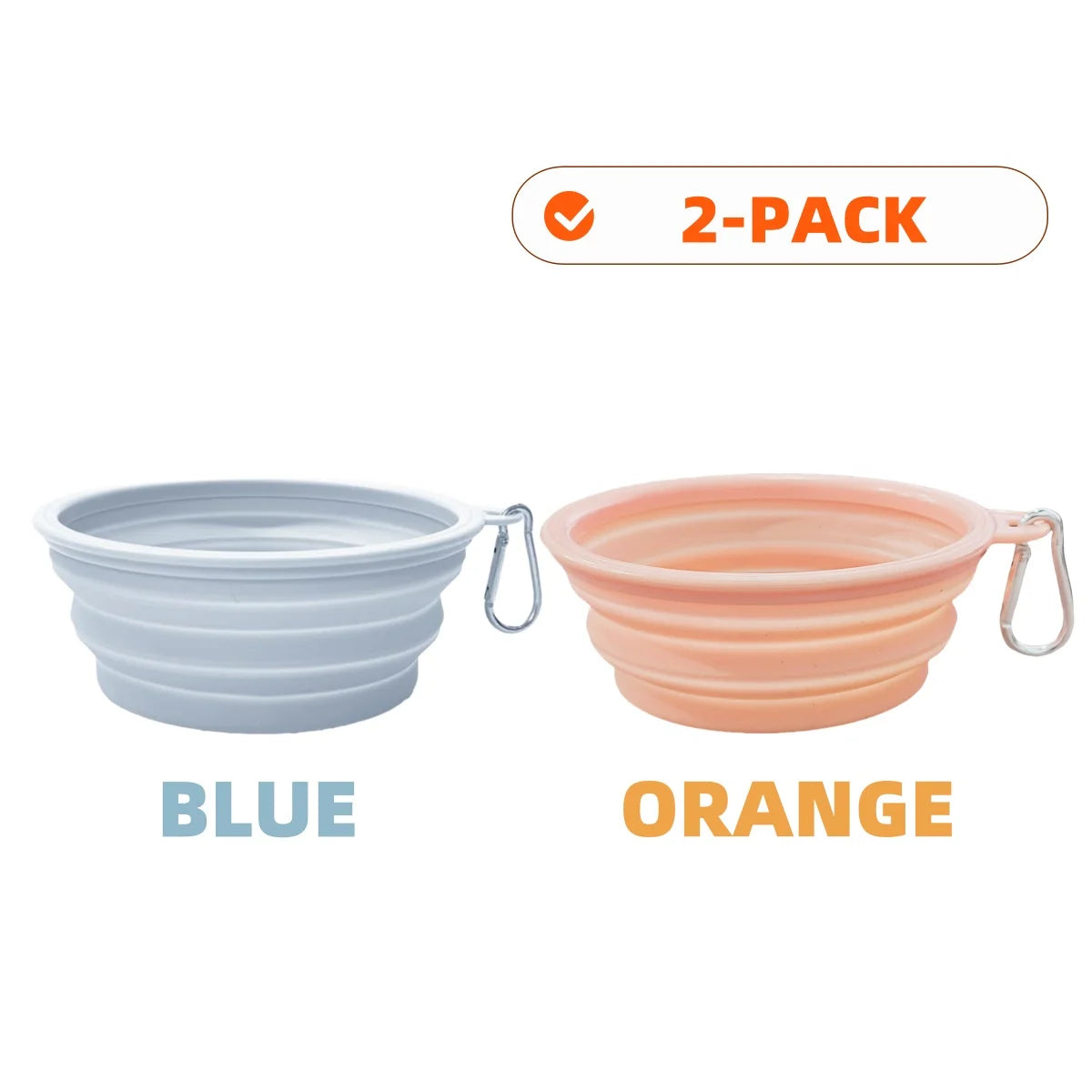 Collapsible Silicone Pet Travel Bowls