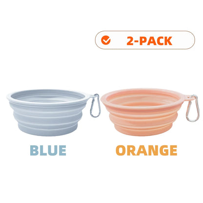 Collapsible Silicone Pet Travel Bowls