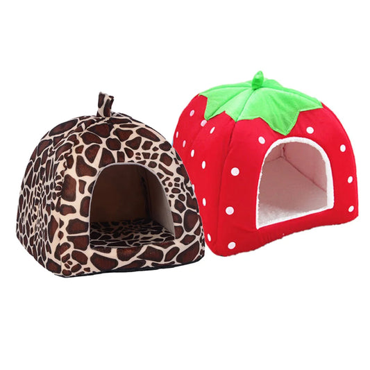 Foldable Strawberry Pet House