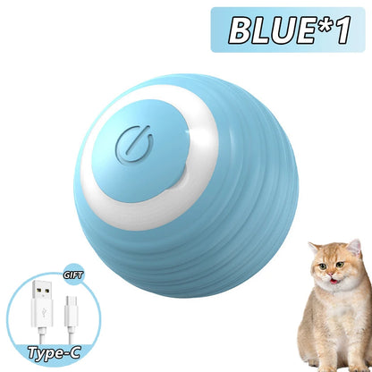 Automatic Rolling Cat Ball with Faux Tail