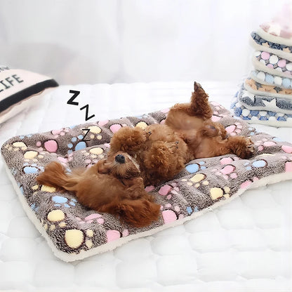 "Thickened Flannel Pet Bed Mat"