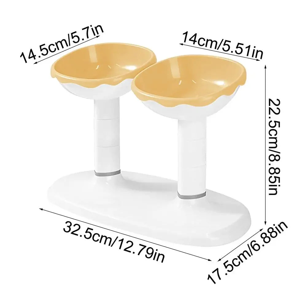 Adjustable Double Pet Feeding Bowl