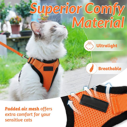 Escape Proof Cat Harness & Leash