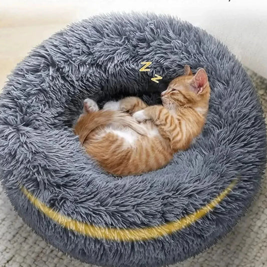 Super Soft Round Pet Bed for Dogs & Cats