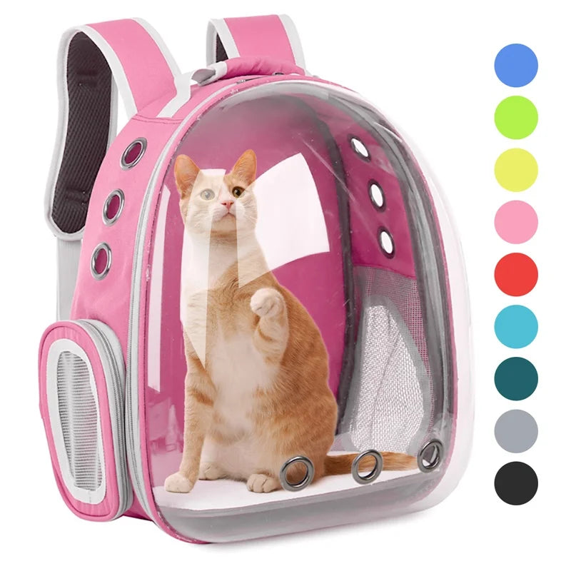 Breathable Transparent Space Capsule Pet Backpack